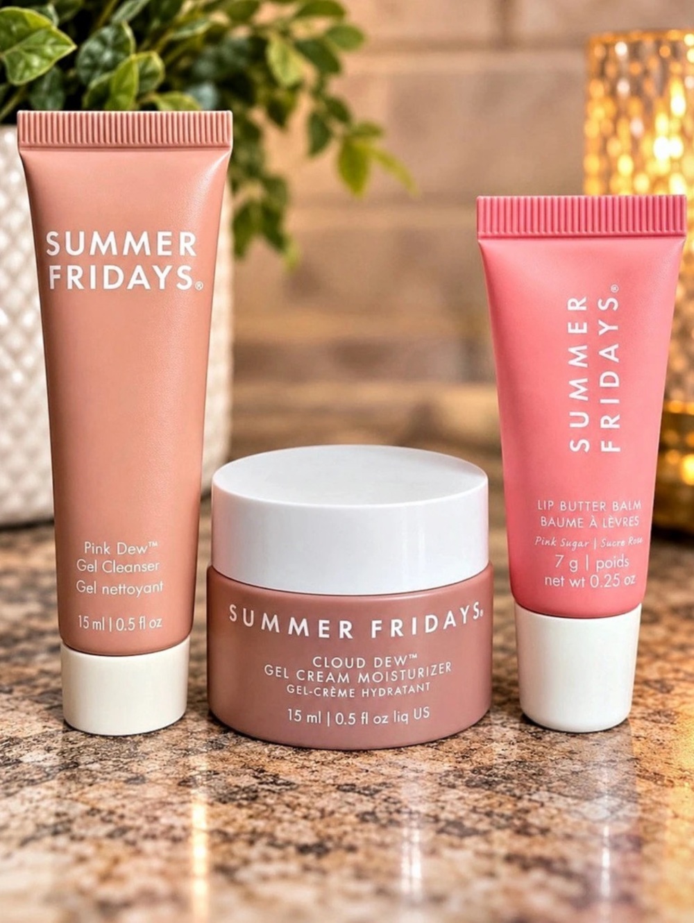 Summer Fridays Trio Skincare + Lip Balm
